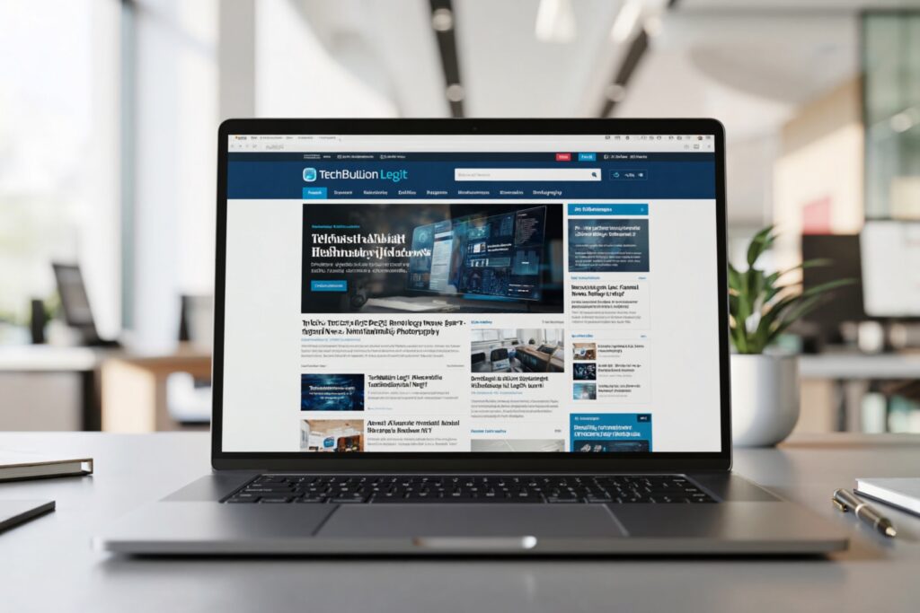 TechBullion website homepage showing legitimacy and professional technology news coverage