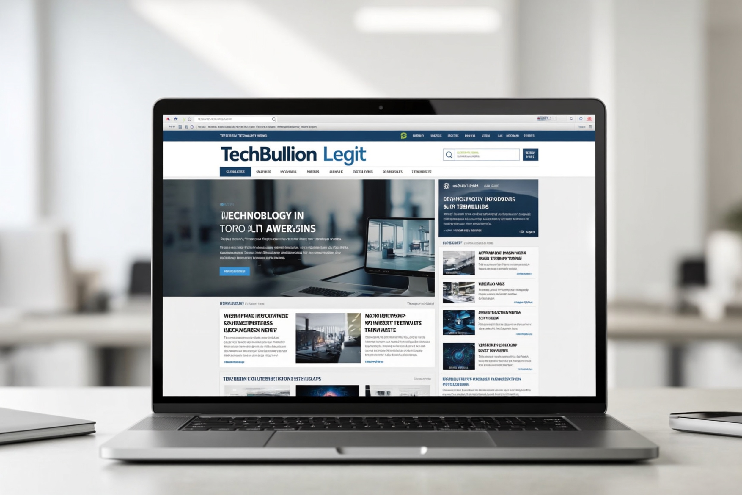 TechBullion website homepage showing legitimacy and professional technology news coverage